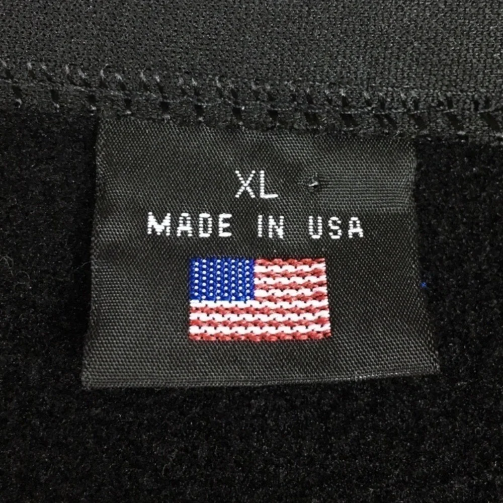 NRA Range Field Jacket ILA Full Zip USA Fleece Lined Solid Black Utility Size XL